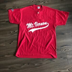 Men’s Burgundy Mt. Vernon Graphic Number Tee